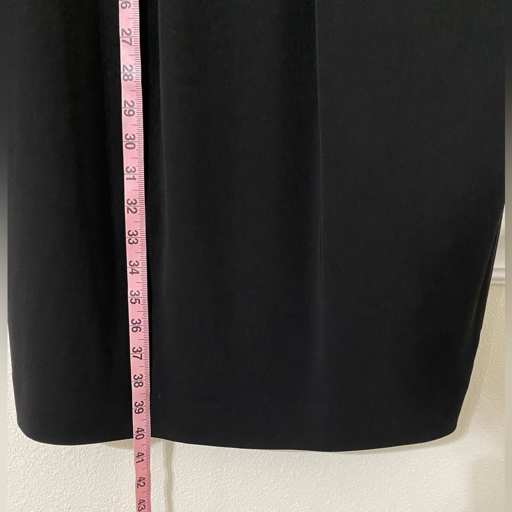 Piazza Sempione Puff Sleeve Black Dress Mirror Detail Womens Size L - Picture 13 of 15